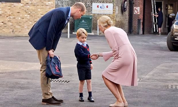 Prince George Starts School In Wandsworth