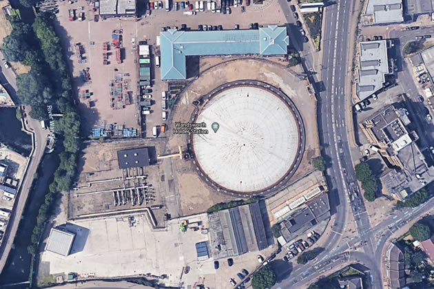 Gasworks and garage site on corner of Swandon and Armoury Way