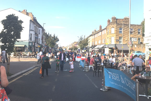Northcote Road pedestrianised 